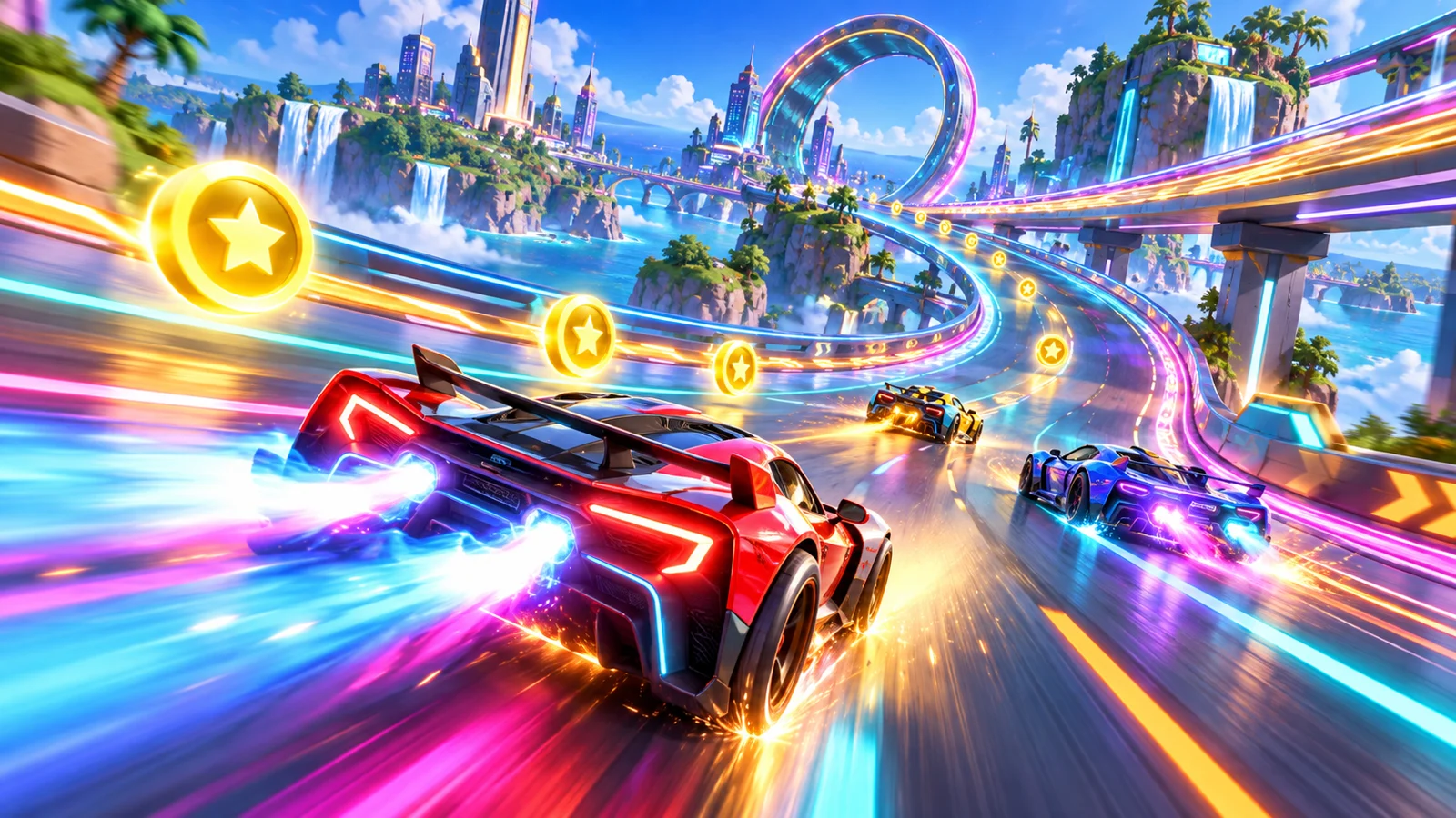 Arcade racers — illustrative game artwork